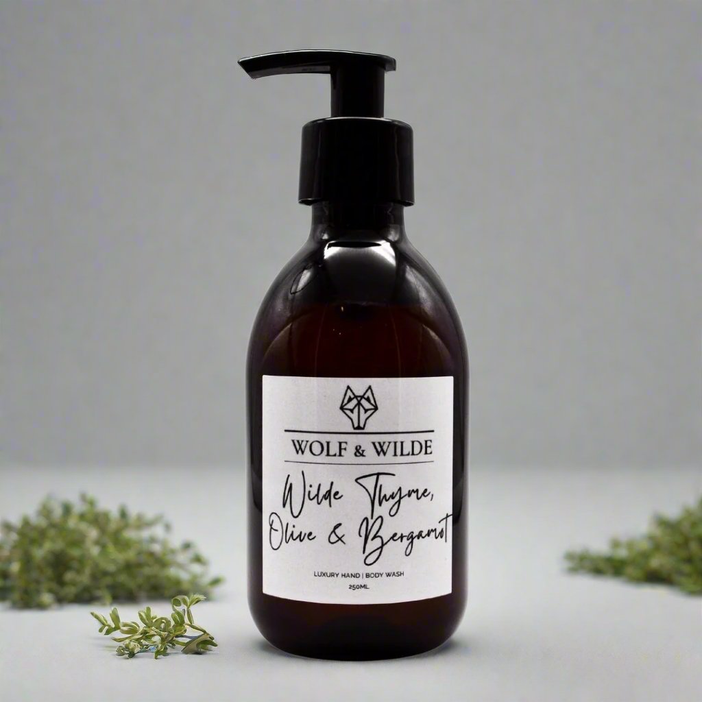 Wilde Thyme, Olive & Bergamot Luxury 2 In 1 Liquid Soap