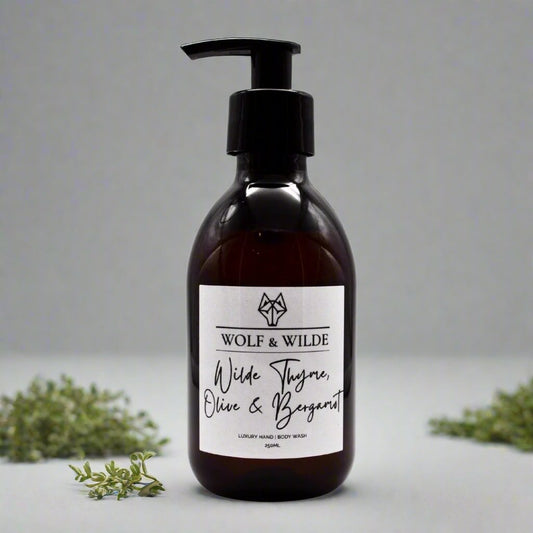 Wilde Thyme, Olive & Bergamot Luxury 2 In 1 Liquid Soap