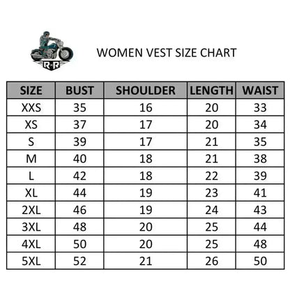 Women’s Motorcycle Fashion Leather Vest
