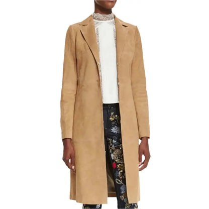 Women’s Suede Mid-Length Coat